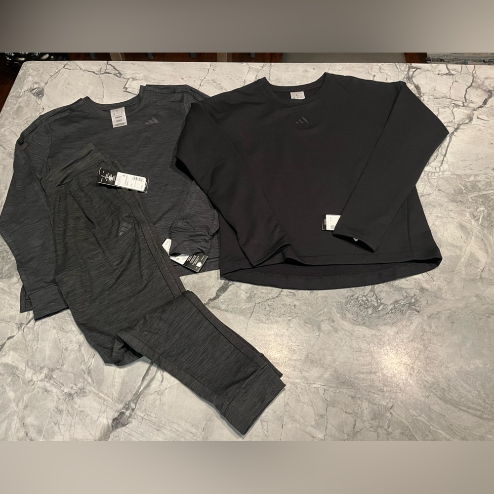 NWT! BUNDLE! adidas Girls Size L (14) Outfit Bundle! 3 Great Pieces!